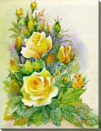 Картина маслом Желтые розы (Yellow roses)