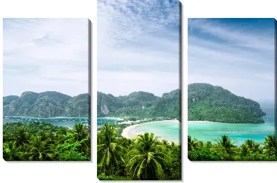 Модульная картина Тропические острова (Tropical Islands)