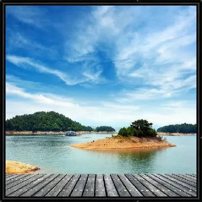Картина Островок на озере (An island on the lake)