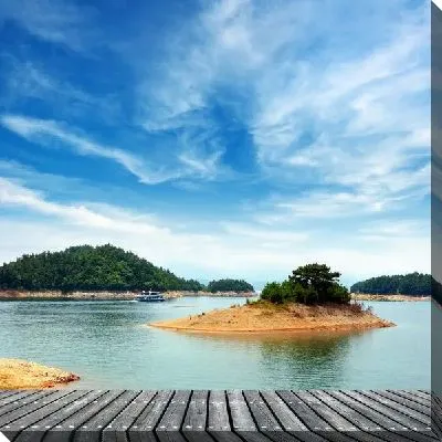 Постер Островок на озере (An island on the lake)