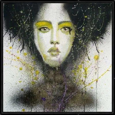 Картина Девушка с черными волосами (Girl with black hair)