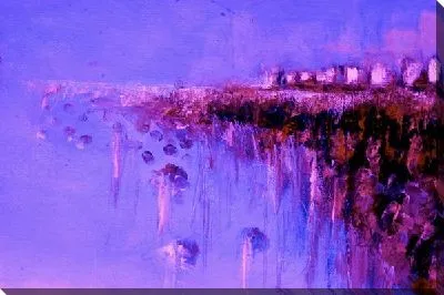 Картина маслом Пейзаж в синих тонах (Landscape in blue tones)