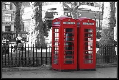 Телефонные будки в Лондоне (Telephone booth in London)