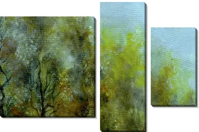 Модульная картина Весенний лес (Spring forest)