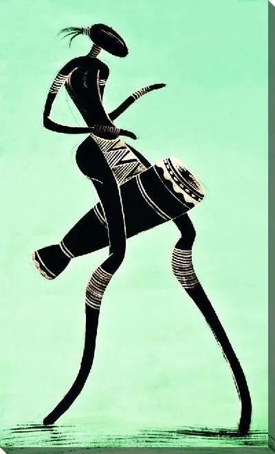 Постер Африканец играет на барабане (African Drumming)