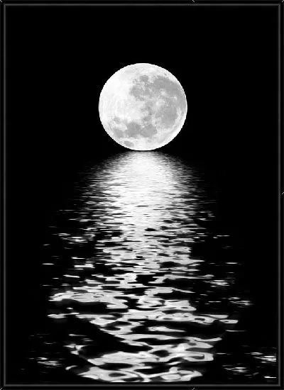 Картина Отражение луны в море (Reflection of the moon in the sea)