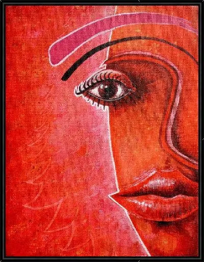 Картина Портрет в красных тонах (Portrait in Red)