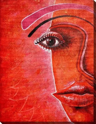 Картина маслом Портрет в красных тонах (Portrait in Red)