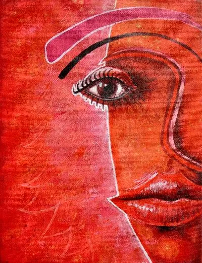 Плакат Портрет в красных тонах (Portrait in Red)