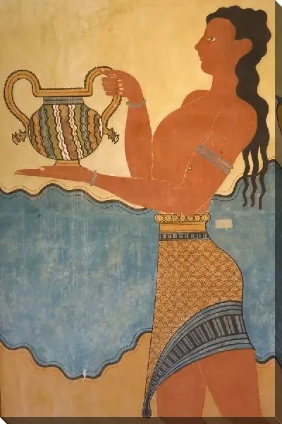Картина маслом Фреска в Кносском дворце (A fresco in the Palace of Knossos)