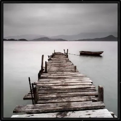 Картина Старый лодочный причал (Old pier)