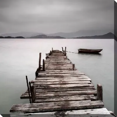 Постер Старый лодочный причал (Old pier)