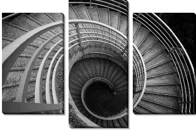 Модульная картина Винтовая лестница (Spiral staircase)