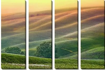 Модульная картина Холмы (Hills) №4