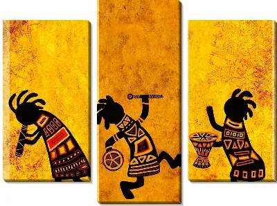 Модульная картина Африканские мотивы (African motifs) №3