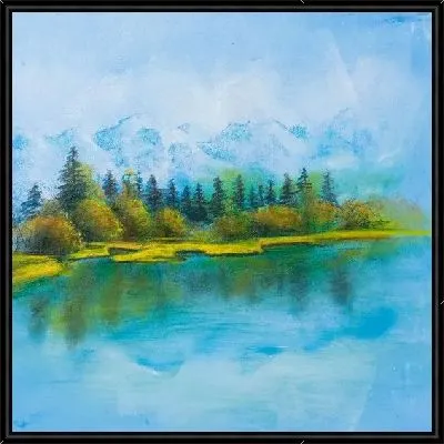 Картина Лес на берегу озера (Woods by the lake)