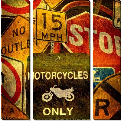 Модульная картина Дорожные знаки (Road signs)