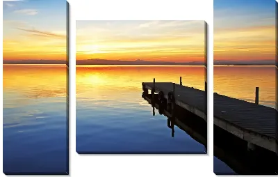Модульная картина Причал для лодок (Pier for boats)