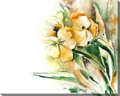 Картина маслом Белые цветы (White flowers) №9