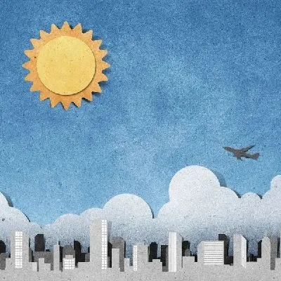 Плакат Солнце над городом (Sun over the city)