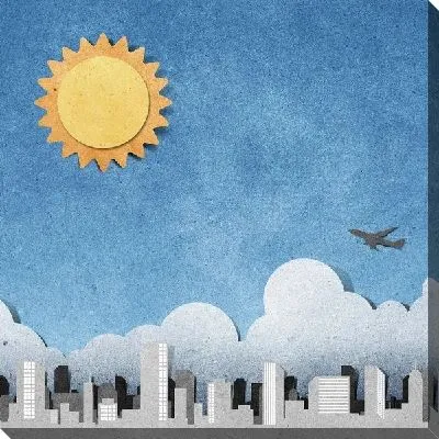 Постер Солнце над городом (Sun over the city)