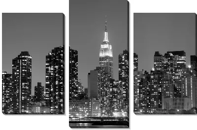 Модульная картина Ночной Нью-Йорк (Night New York)