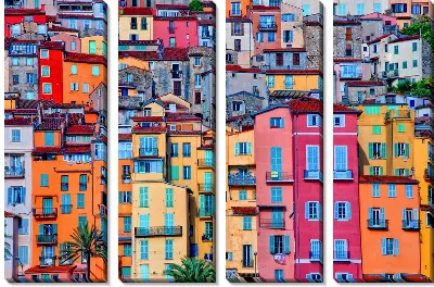 Модульная картина Дома в Италии (Houses in Italy)