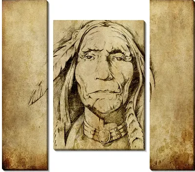 Модульная картина Индеец (Injun)