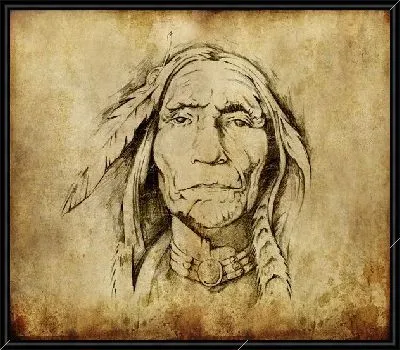 Картина Индеец (Injun)