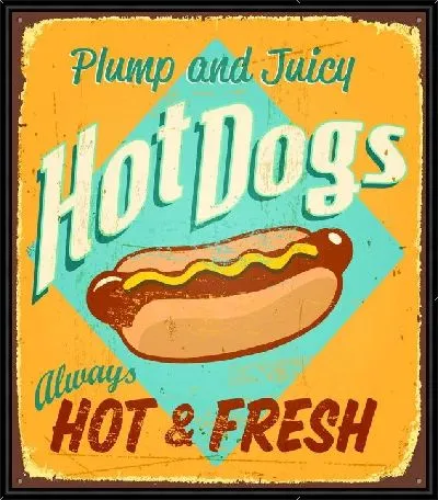 Реклама хот догов (Advertising hot dogs)