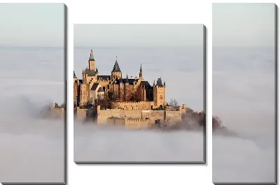 Модульная картина Замок в тумане (Castle in the mist)