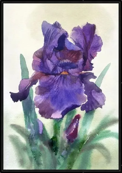 Картина Синий цветок (Blue flower)