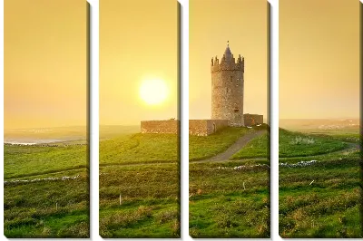 Модульная картина Замок на закате (Castle at sunset)