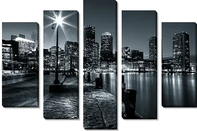 Модульная картина Ночной город (Night city) №3