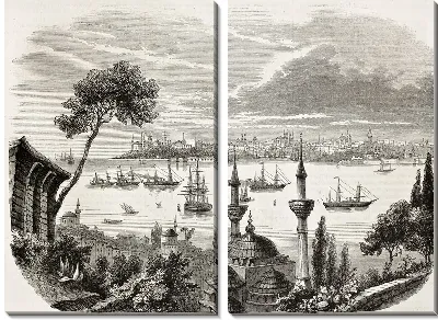 Модульная картина Вид на порт (Waterfront)