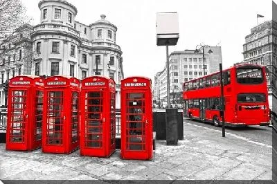 Постер Телефонные будки в Лондоне (Telephone booth in London) №5