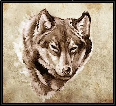 Картина Волк (Wolf) №6