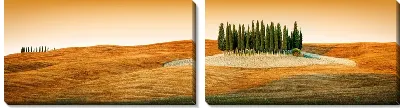 Модульная картина Холмистый пейзаж (The hilly landscape) №2