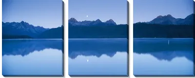 Модульная картина Горы у озера (Mountains by the lake) №3