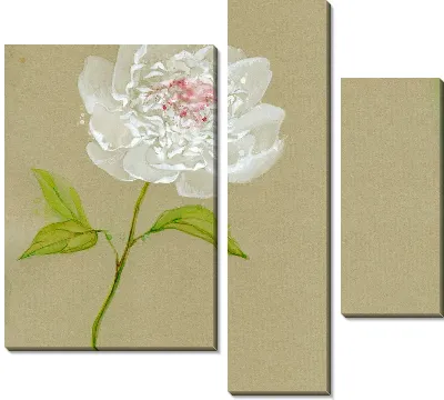 Модульная картина Белый цветок (White flower) №5