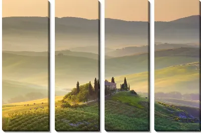 Модульная картина Пейзаж с холмами (Landscape with hills)