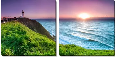 Модульная картина Рассвет над морем (Sunrise over the sea)