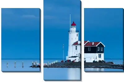 Модульная картина Маяк в Голландии (Lighthouse in Holland)