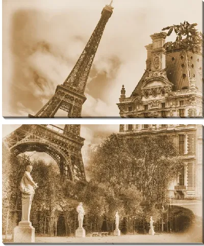 Модульная картина Эйфелева башня (The Eiffel Tower) №12