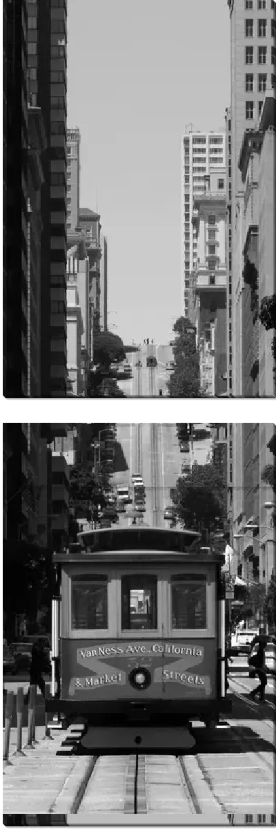 Модульная картина Трамвай (Streetcar) №2