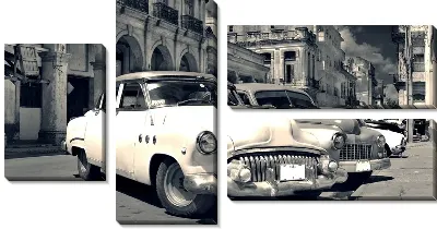 Модульная картина Ретро автомобили (Retro cars) №2