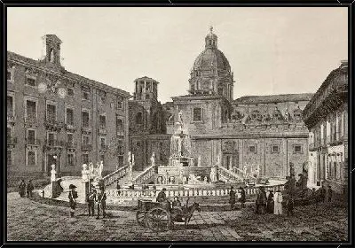 Картина Фонтан в Палермо (Fountain in Palermo)
