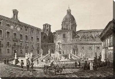 Постер Фонтан в Палермо (Fountain in Palermo)