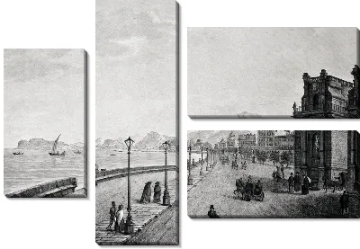 Модульная картина Набережная (Embankment) №4