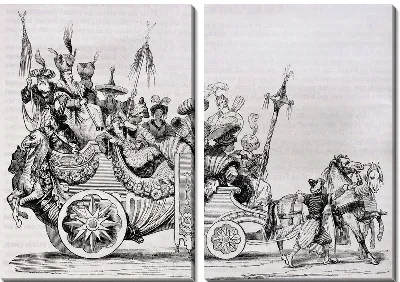 Модульная картина Повозка (Wagon)